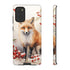 Christmas Fox in a Wreath of Red Berries - Impact Resistant Phone Case Samsung Galaxy S20+ Glossy